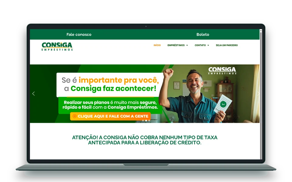 Consiga Empréstimos — Site