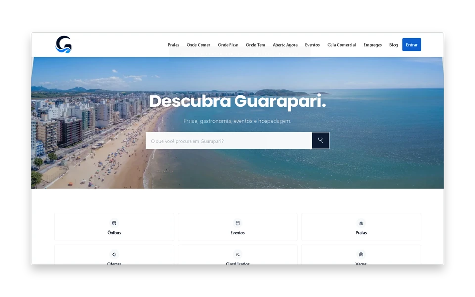 Guia de Guarapari — Site