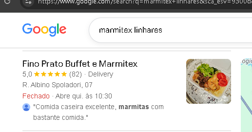 Registro de Fino Prato · Google na pesquisa do Google