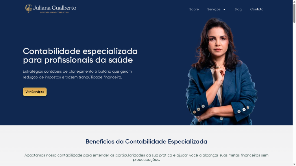 Página inicial de Juliana Gualberto