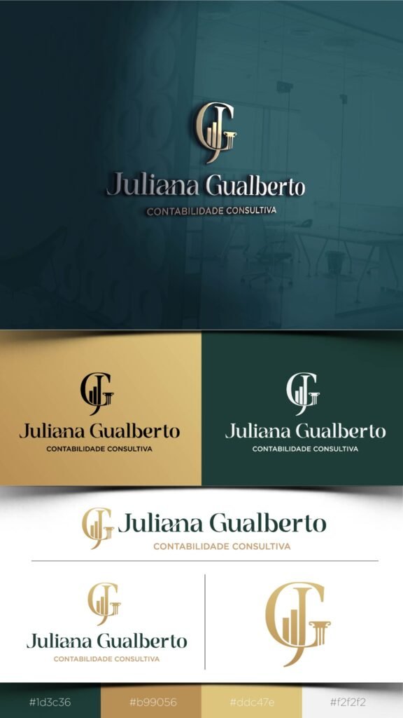 Apresentação da marca Juliana Gualberto · identidade visual